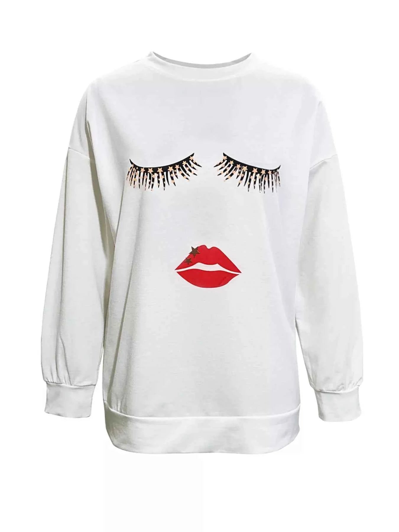 Graphic Round Neck Dropped Shoulder T-Shirt