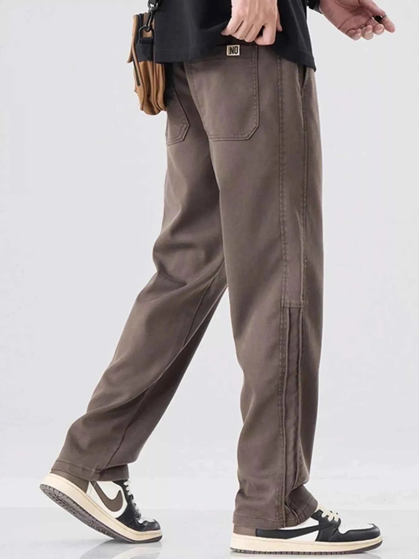 Men's Plus Size Casual Drawstring Loose Fit Pants