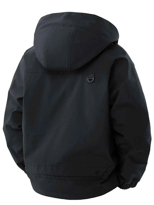 Men's Full Size Zip Up Long Sleeve Hooded Jacket Plus Size