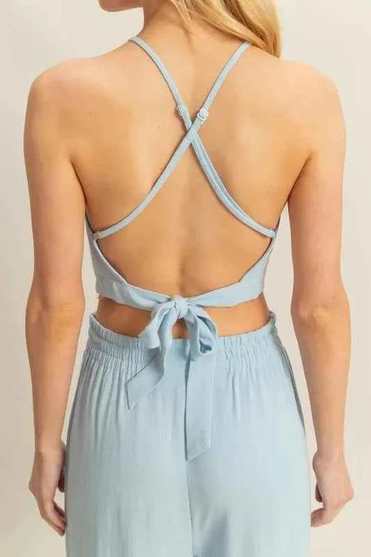 HYFVE Crop Top and Cargo Pants Set