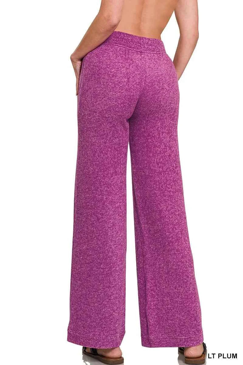 Zenana Soft Brushed Hacci Pants