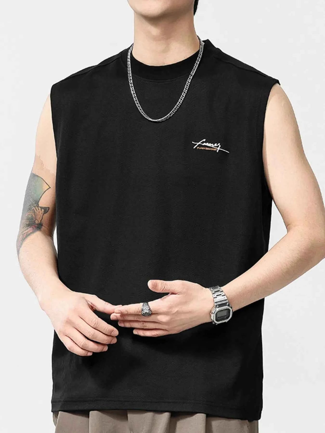 Men's Plus Size Round Neck Tank