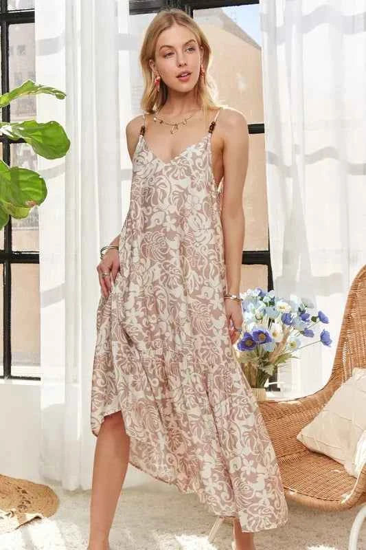 ADORA Dress with Bead Detail On Shoulder