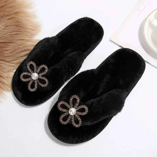 Flower Toe Post Flats Slippers
