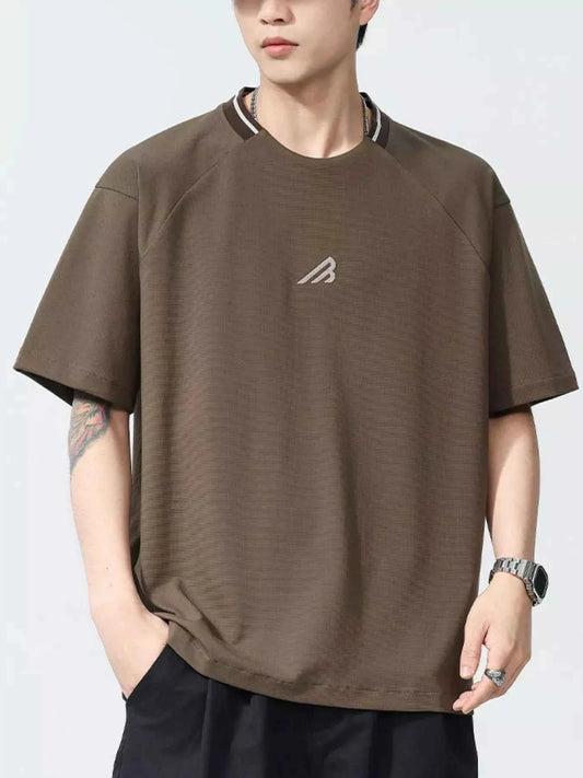 Men's Plus Size Round Neck Short Sleeve T-Shirt
