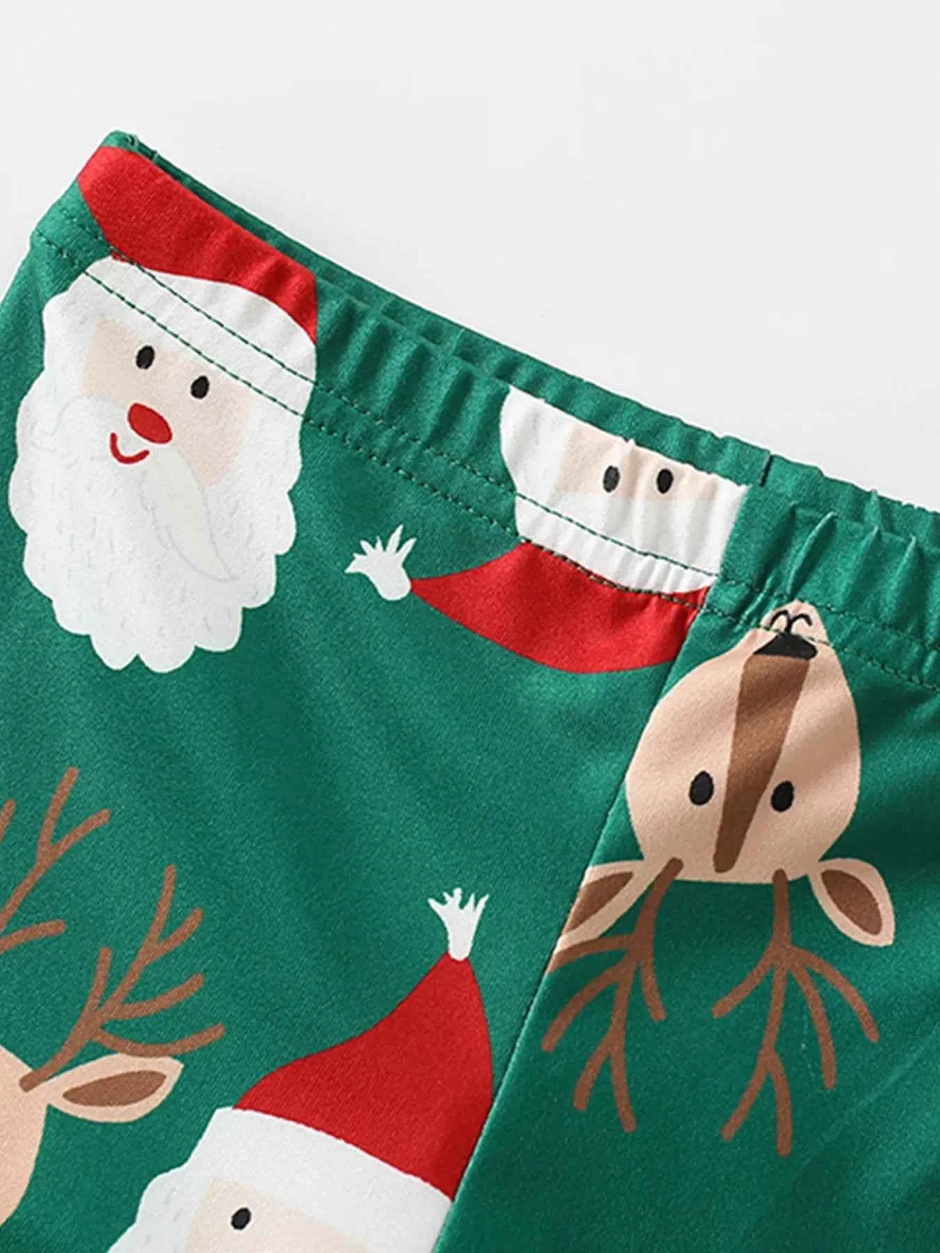 Children's Reindeer & Santa Christmas Pajama Set