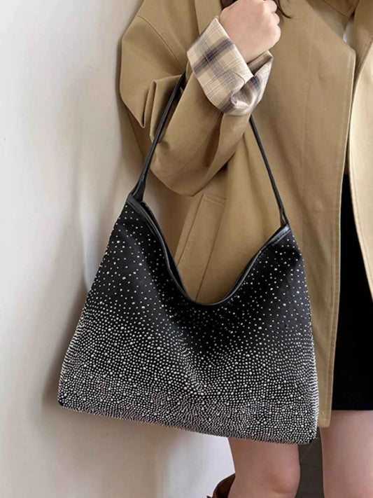 Sparkling Rhinestone Hobo Shoulder Bag