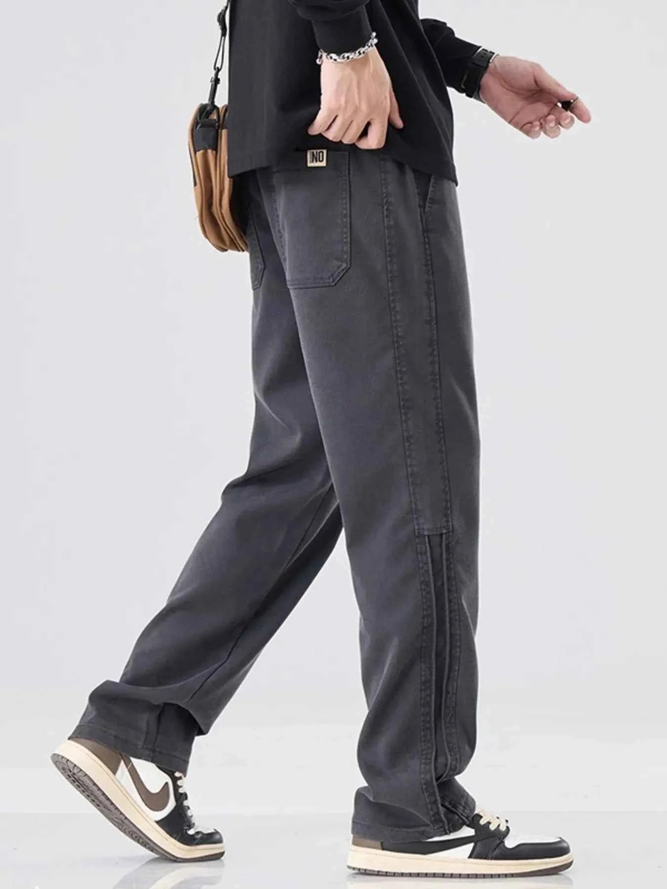 Men's Plus Size Casual Drawstring Loose Fit Pants