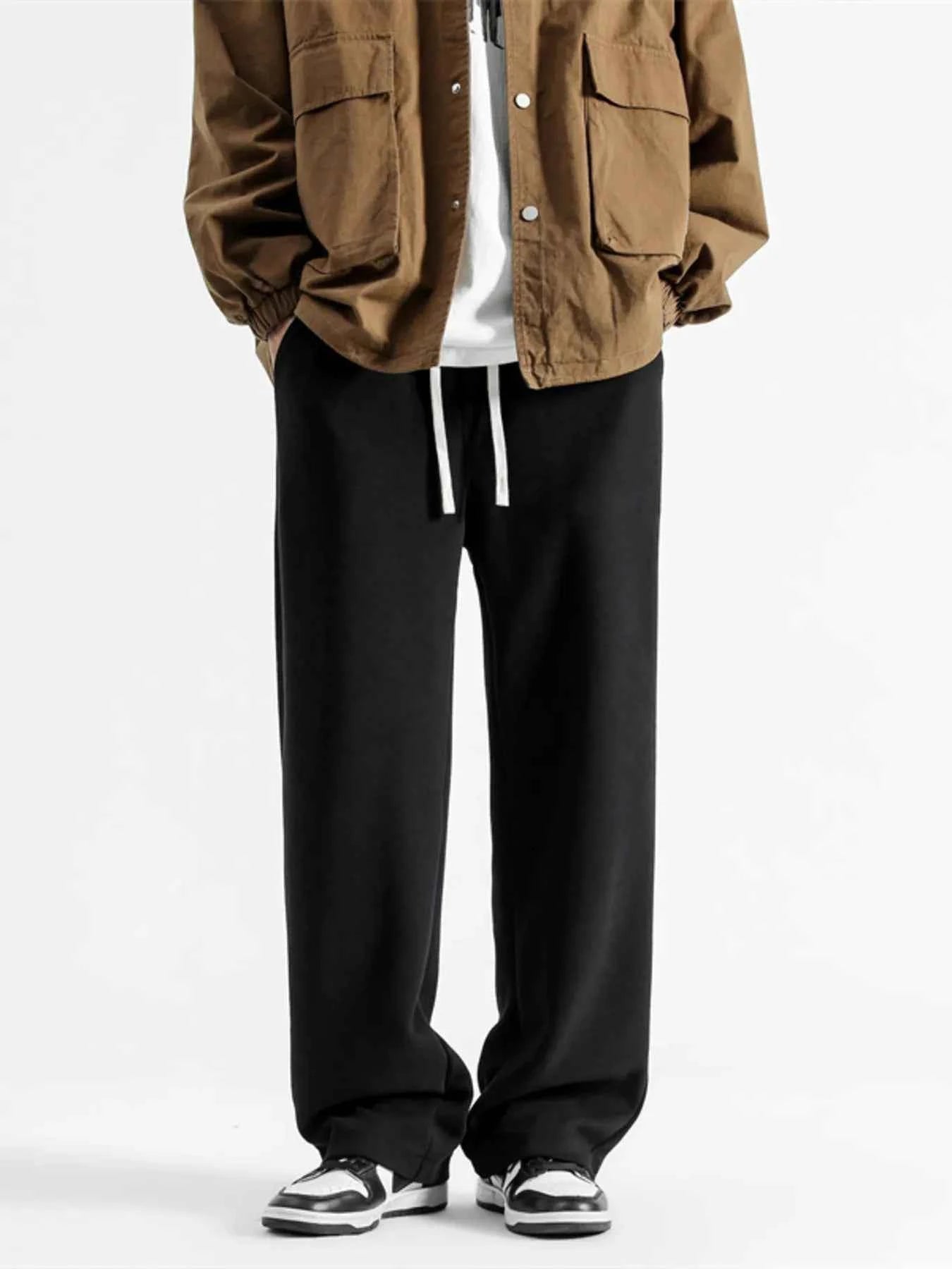 Men's Full Size Casual Loose-Fit Drawstring Sweatpants Plus Size