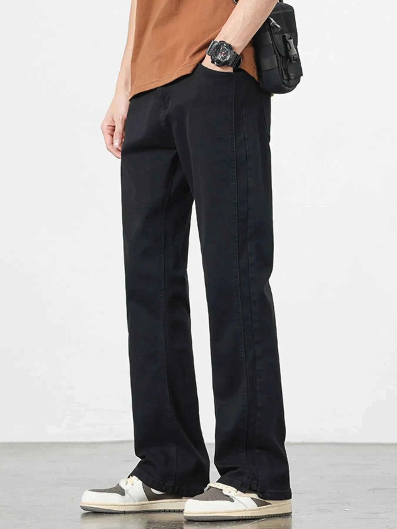 Men's Full Size Straight Leg Jeans Plus Size