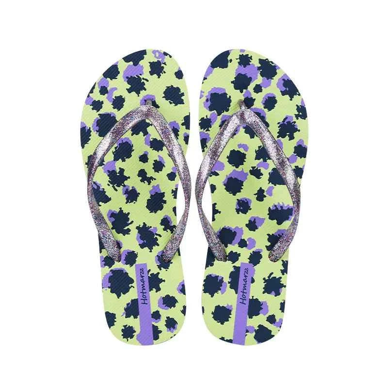 Tropical Print Summer Slippers