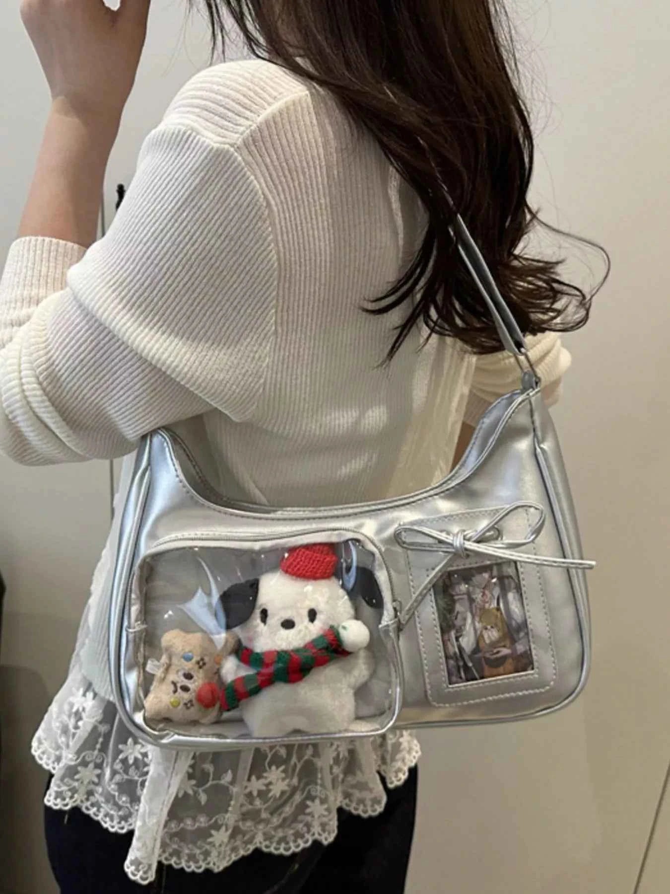 Clear Pocket Crossbody Bag
