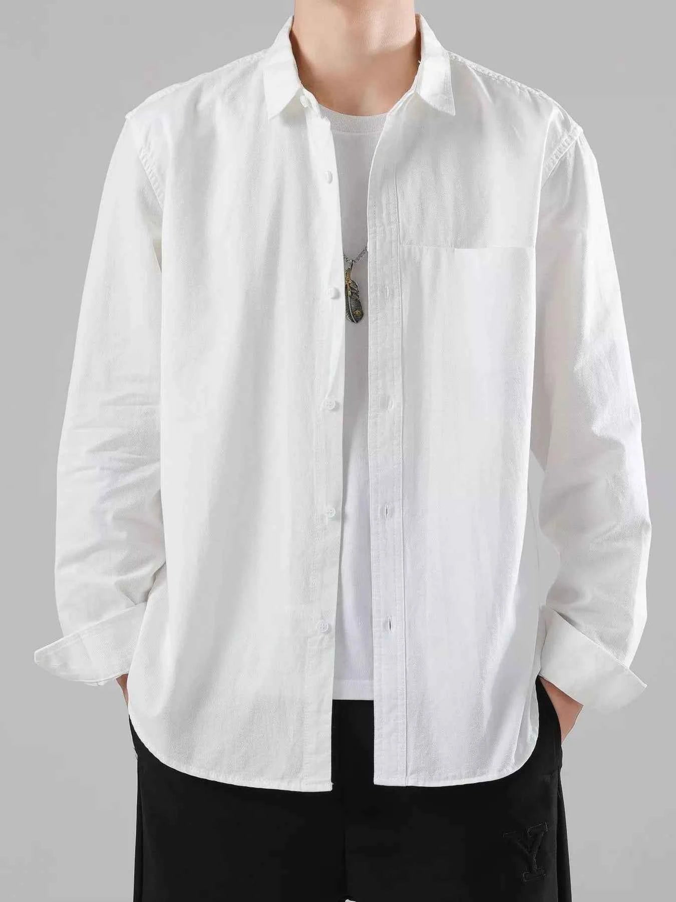 Men's Full Size Button-Up Casual Shirt Plus Size