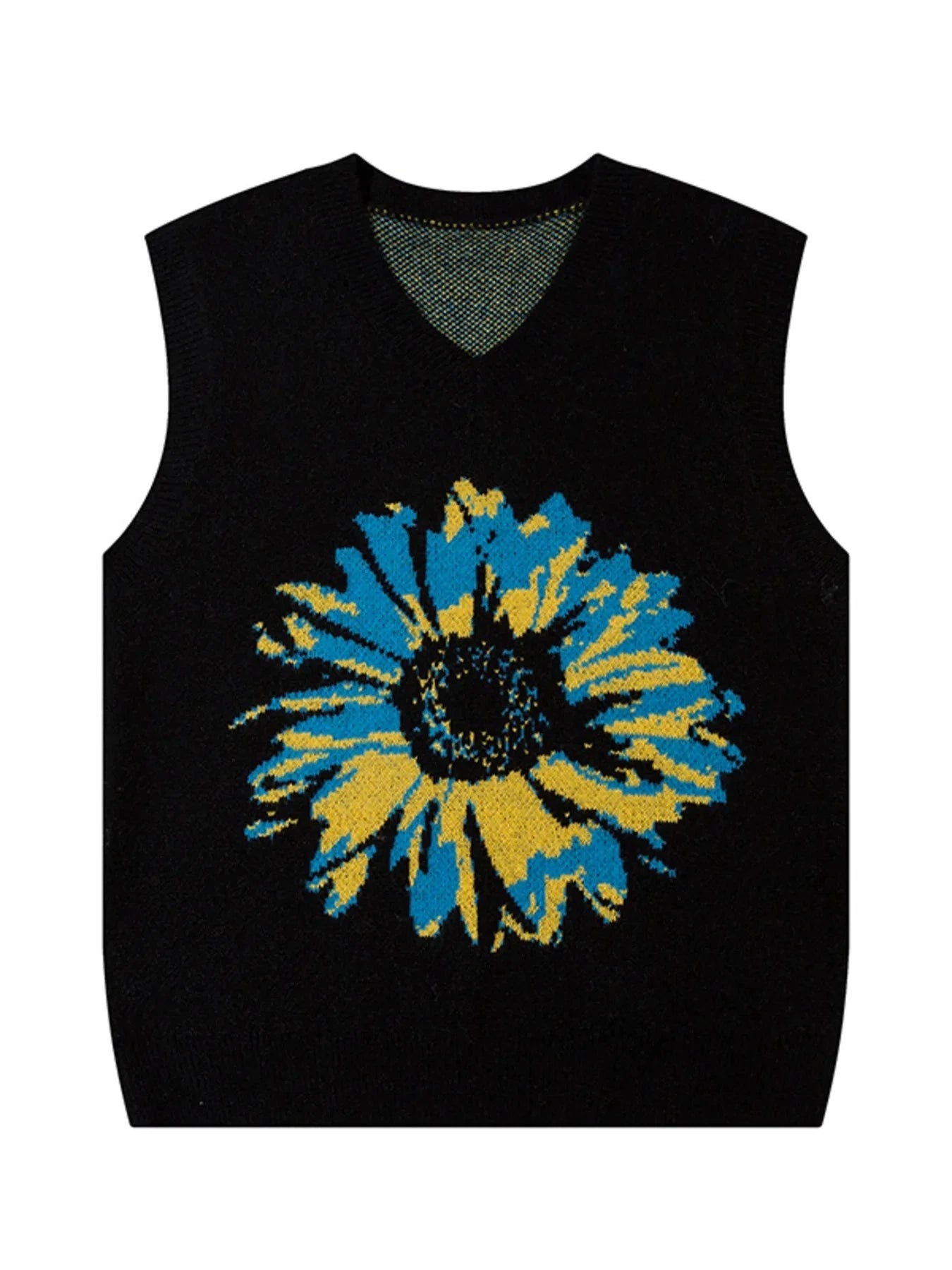 Men's Floral V-Neck Sweater Vest