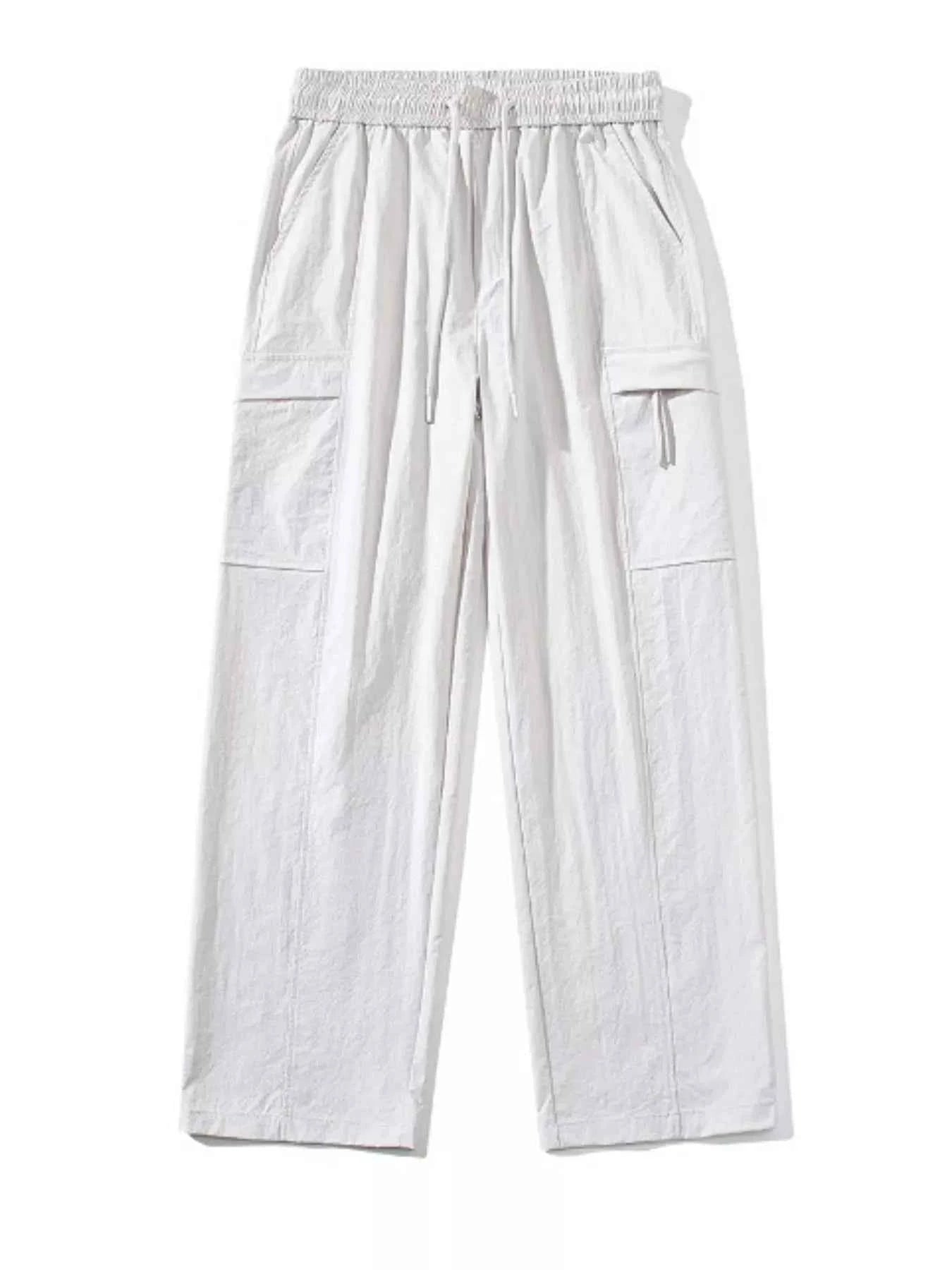 Men's Full Size Drawstring Wide Leg Pants Plus Size