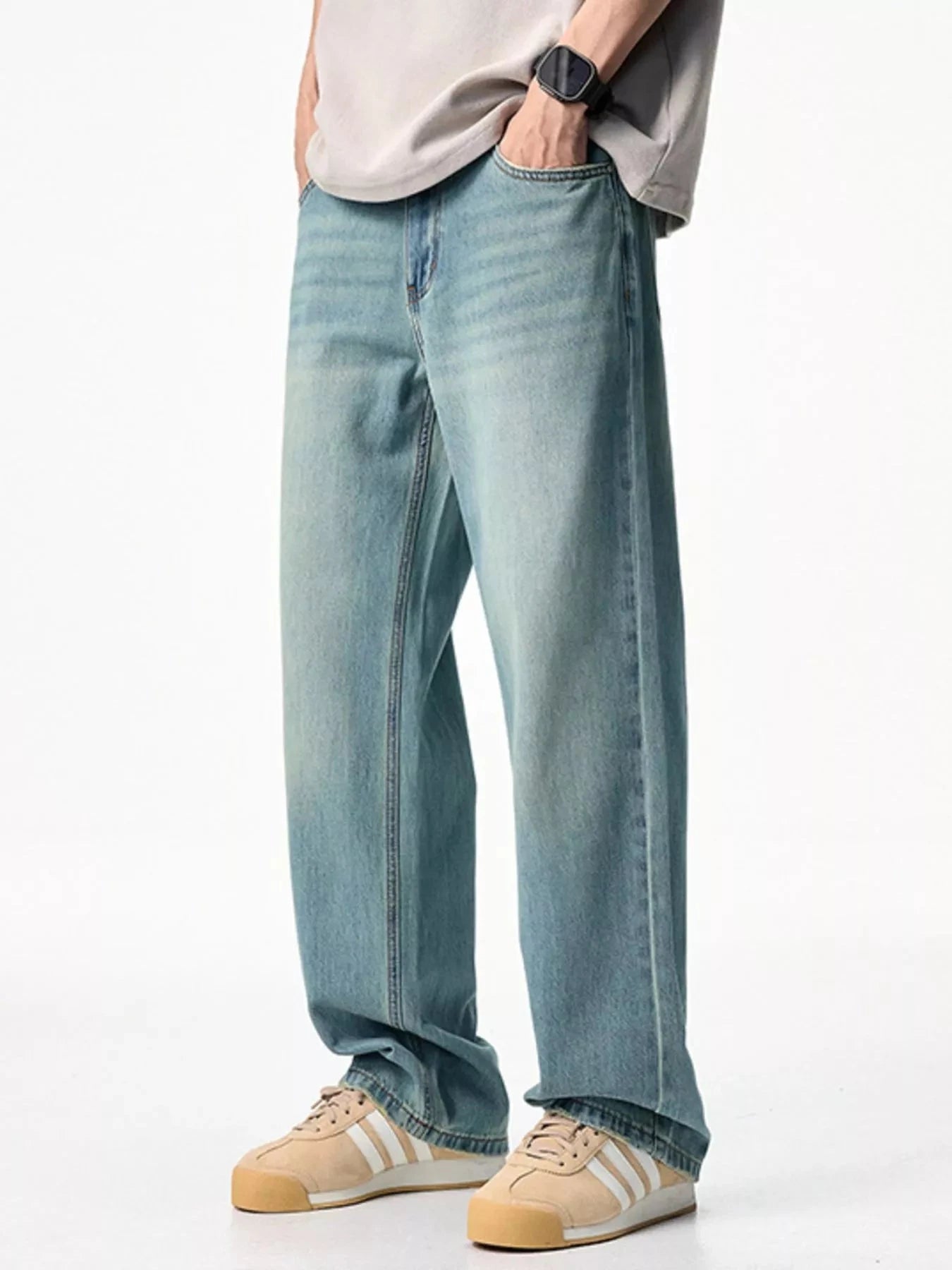 Men's Wash Relaxed Fit Jeans