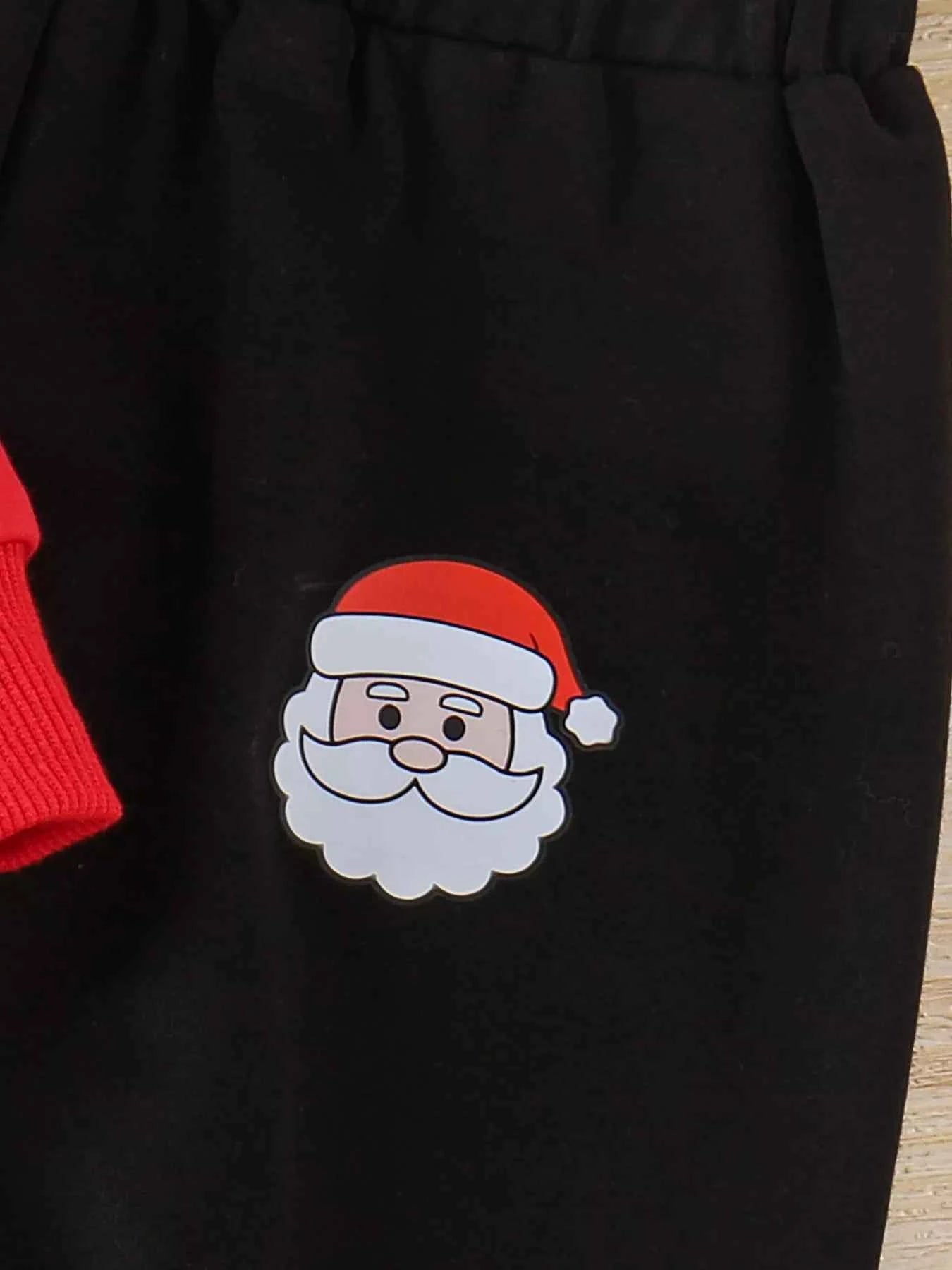 Children's Christmas Santa Hoodie & Pants Set