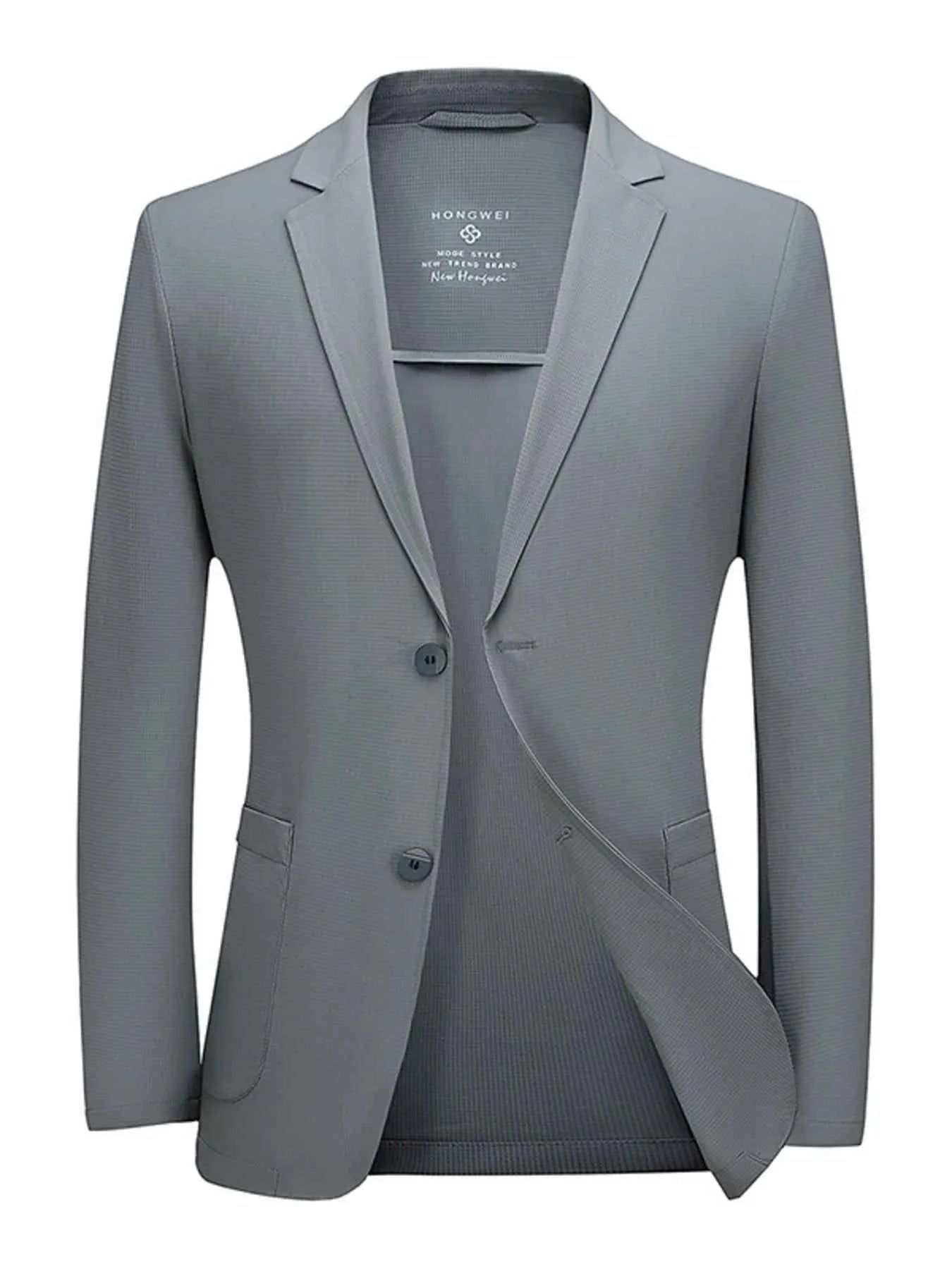 Men's Plus Size Lapel Collar Long Sleeve Blazer