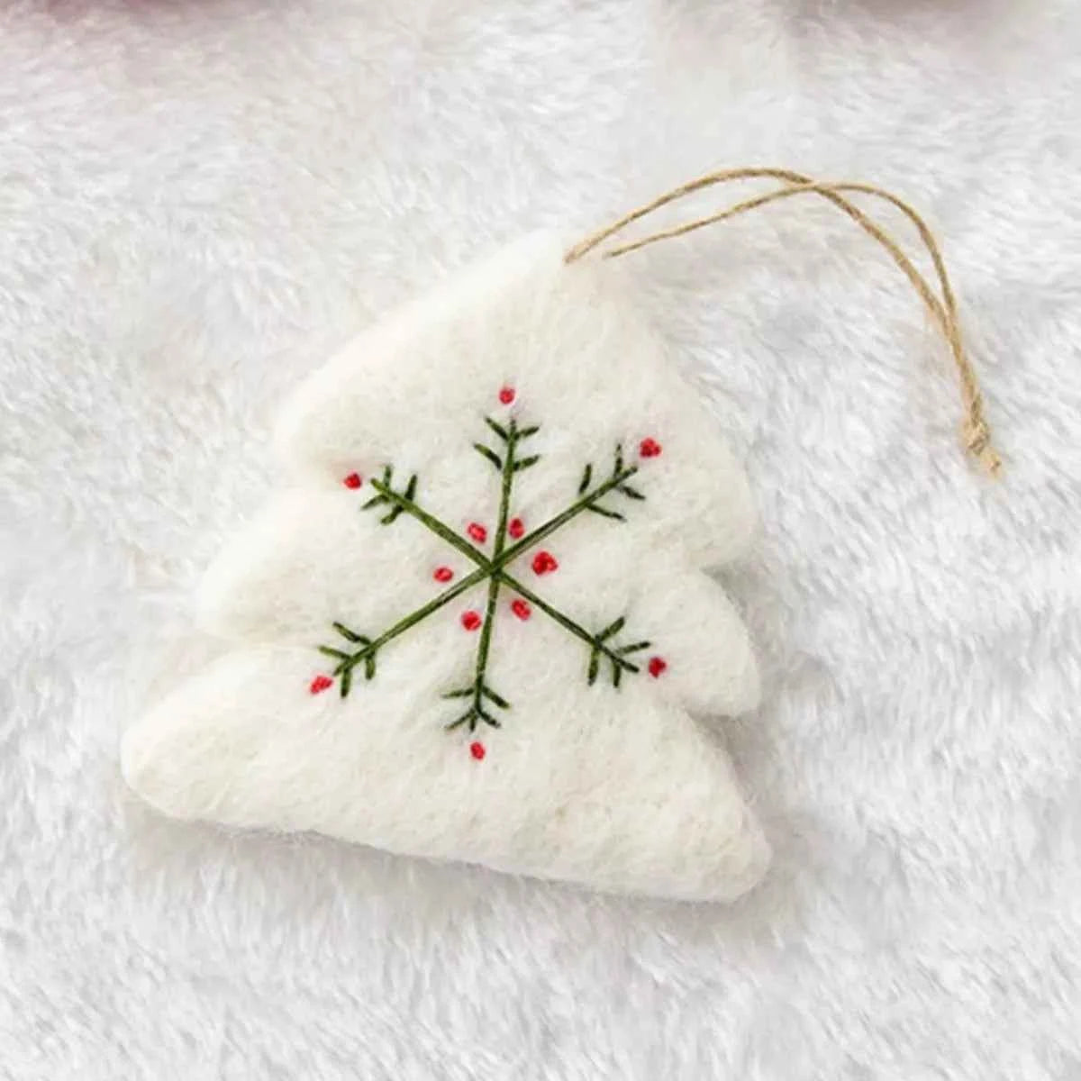 Christmas Felt Snowflake Ornament