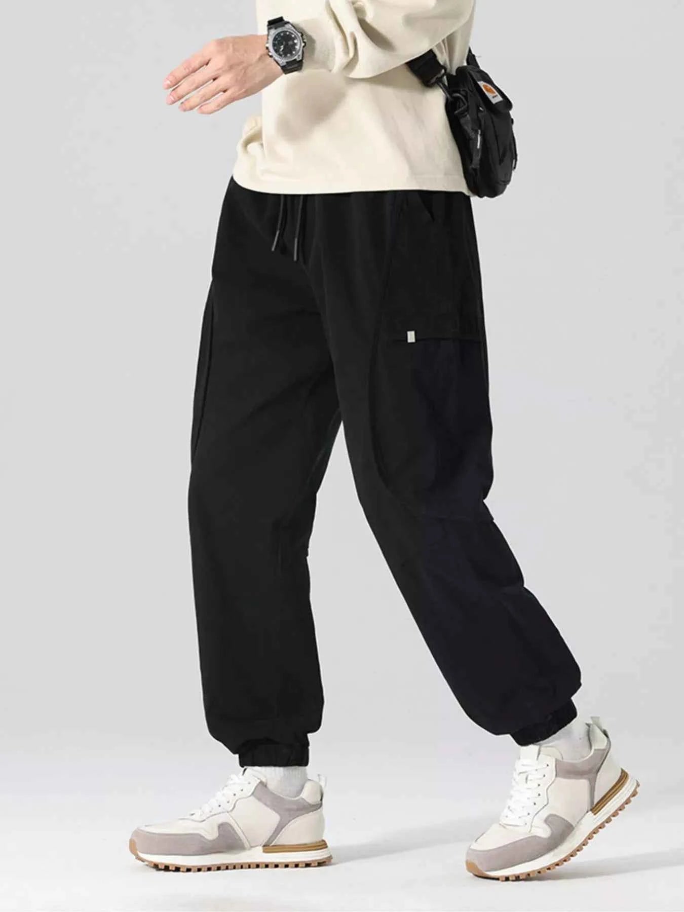 Men's Full Size Drawstring Loose Fit Joggers Plus Size