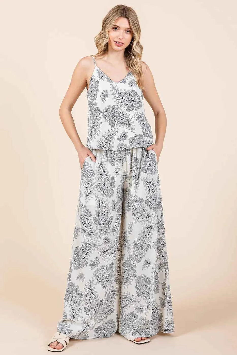 Mittoshop Paisley Print Cami and Pants Set