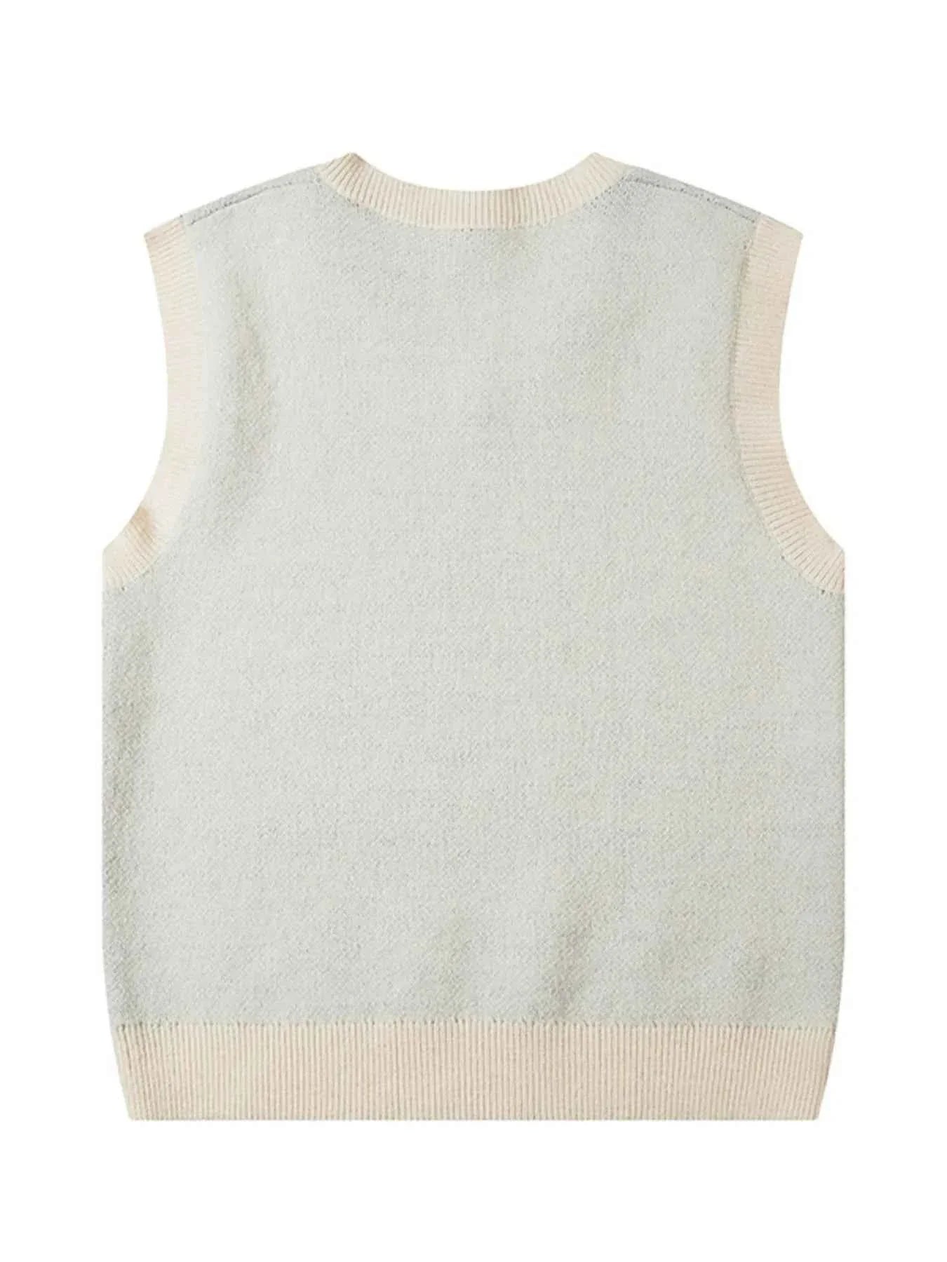 Men's Floral V-Neck Sweater Vest