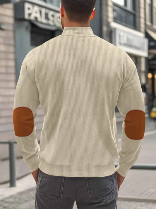 Men's Full Size Zip Up Long Sleeve Jacket Plus Size