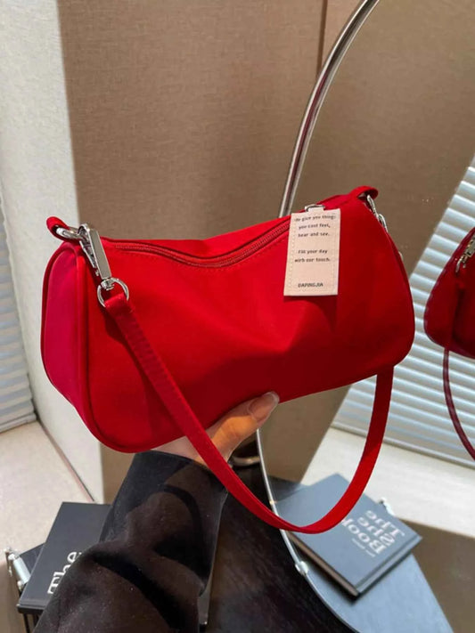 Solid Color Crossbody Bag