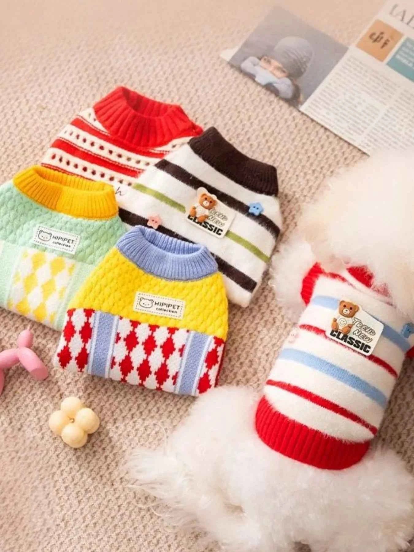 Warm Knitted Pet Sweater