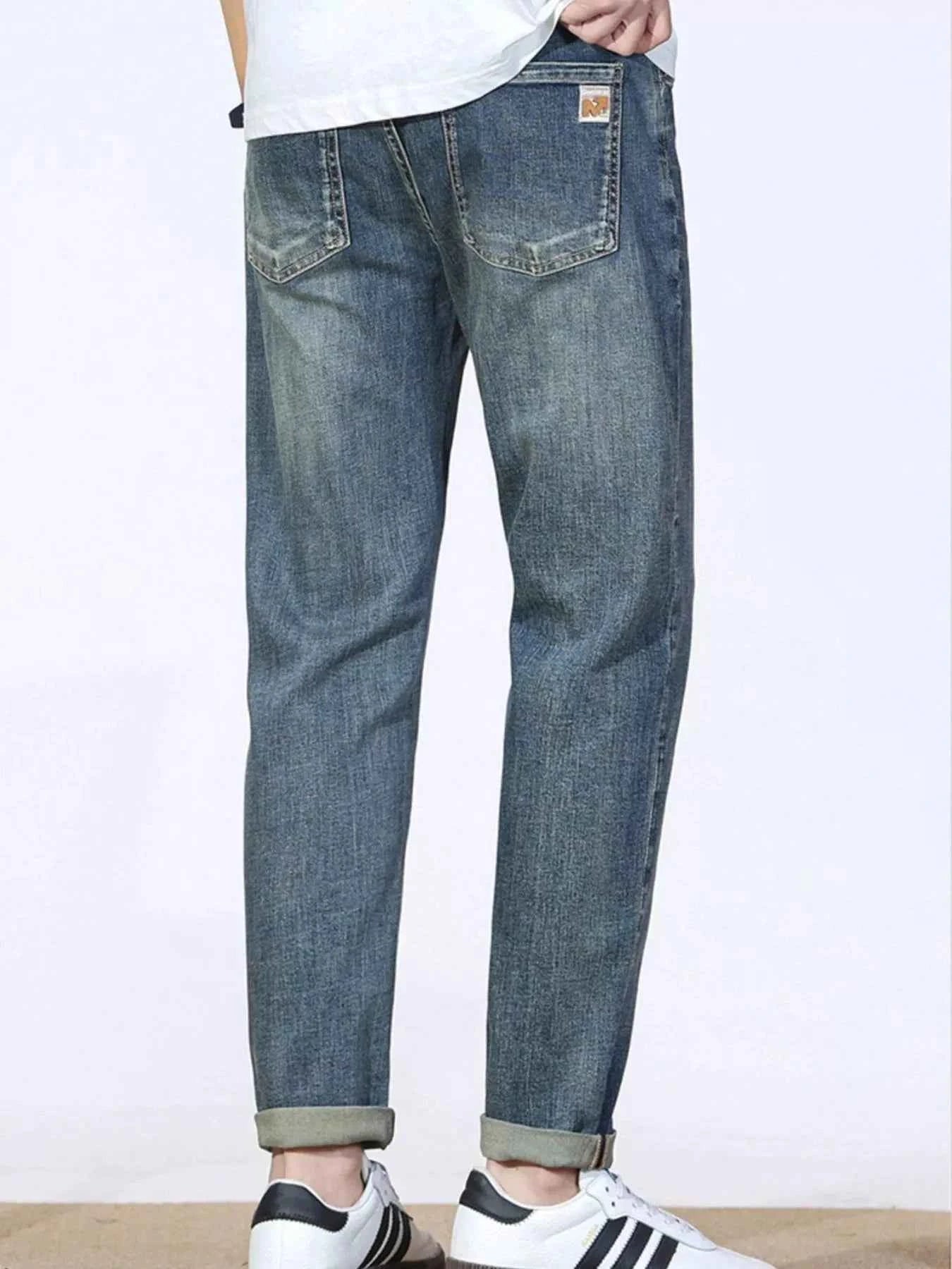 Men's Wash Straight Leg Jeans