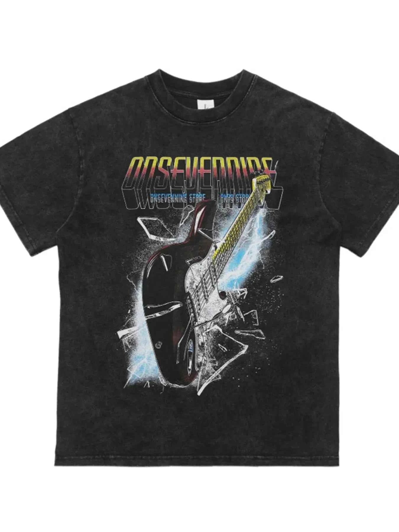 Men's Graphic Round Neck Short Sleeve T-Shirt