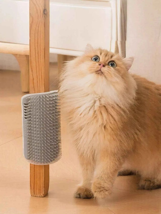 Self Groomer Wall Corner Cat Brush Pet Hair Remover Comb