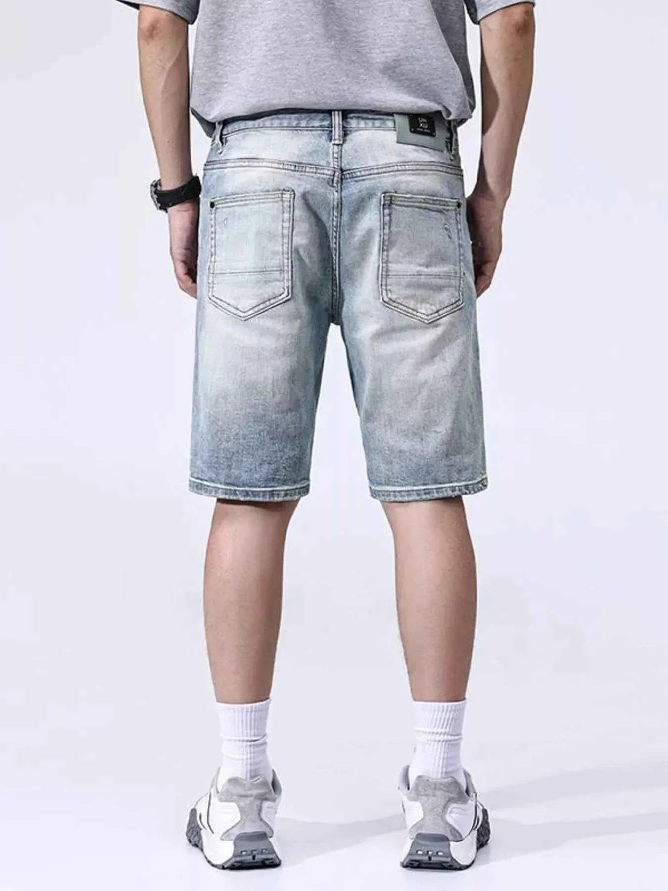 Men's Distressed Denim Shorts