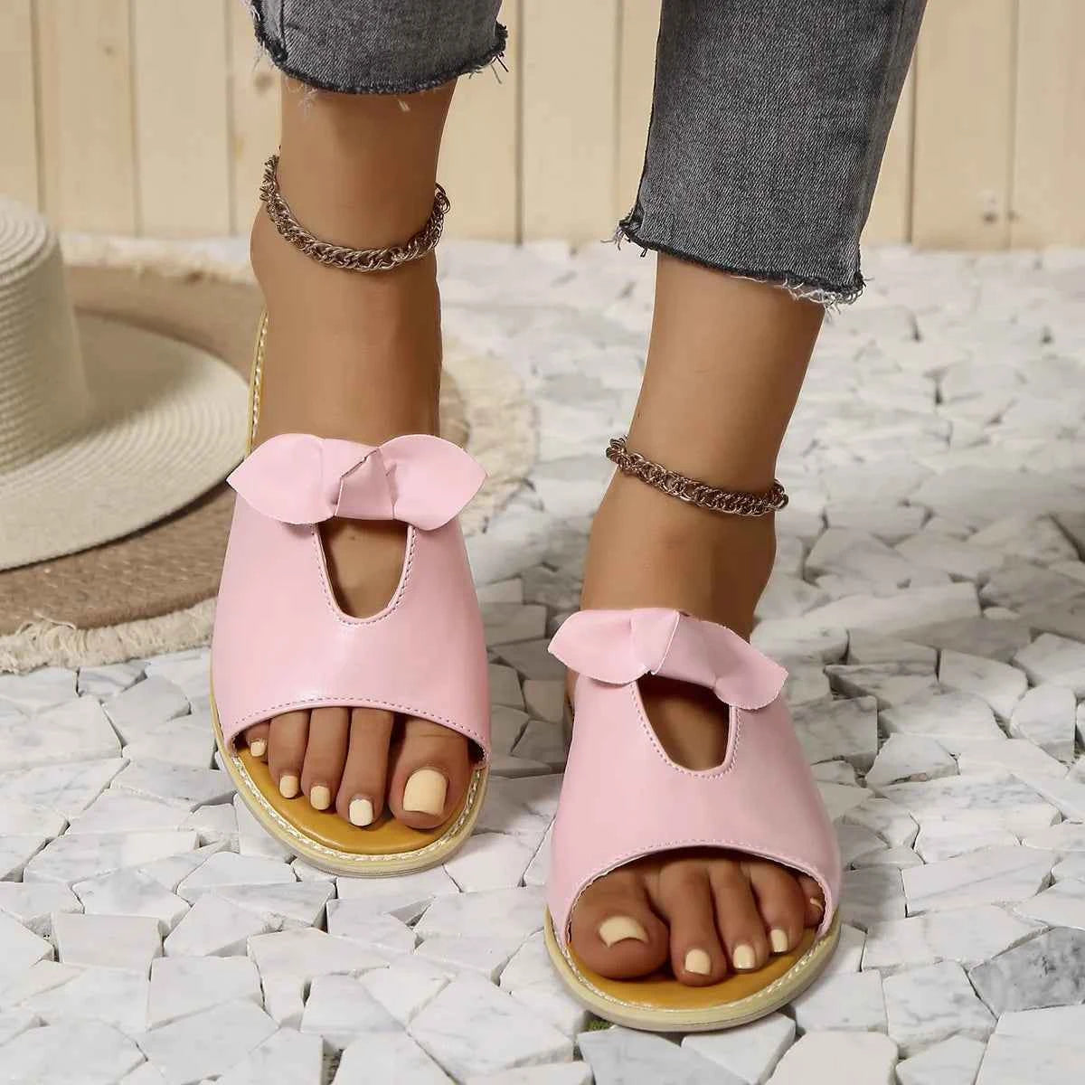 Casual Open Toe Cutout Detail Sandals