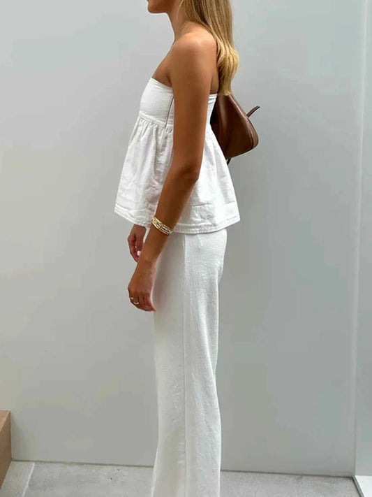 Tube Top and Pants Set