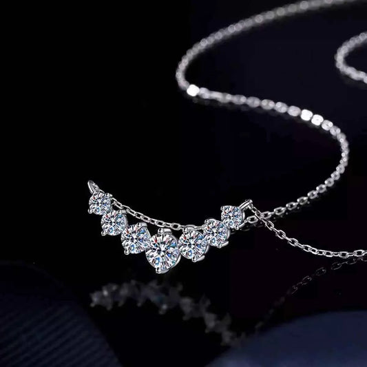 1.7 Carat Moissanite 925 Sterling Silver Necklace