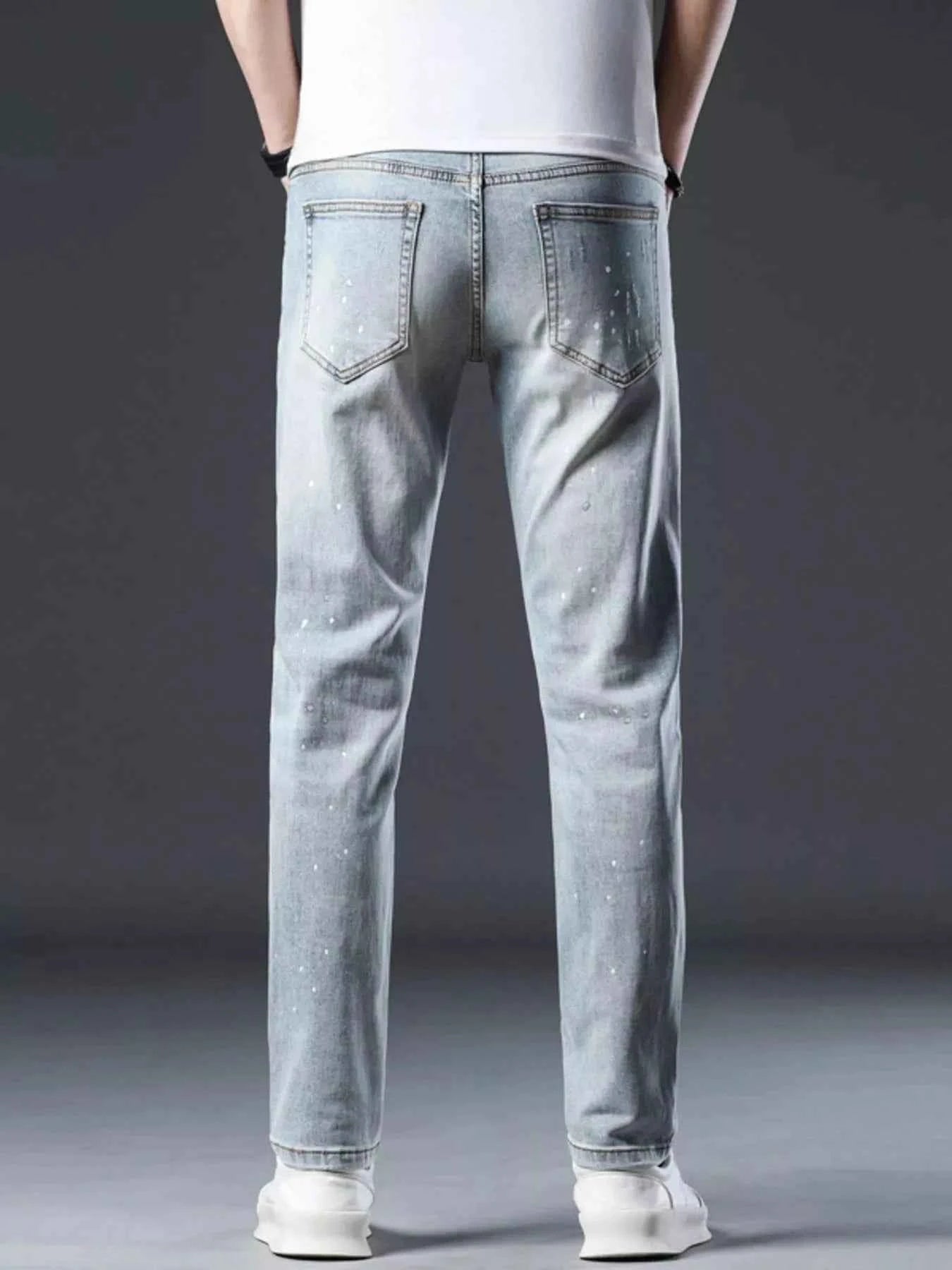 Men's Distressed Slim Fit Jeans