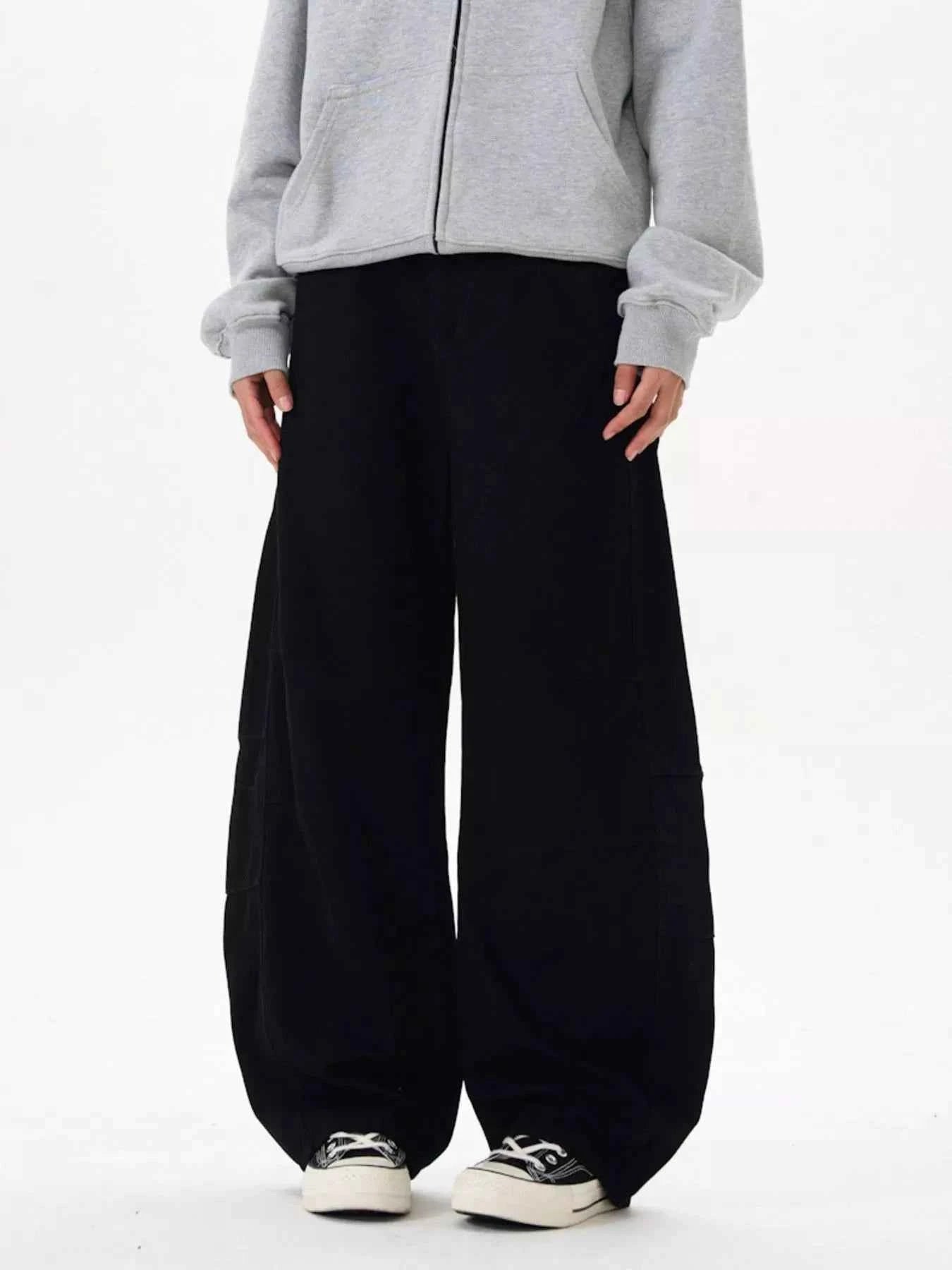 Men's Wide Leg Pocketed Pants