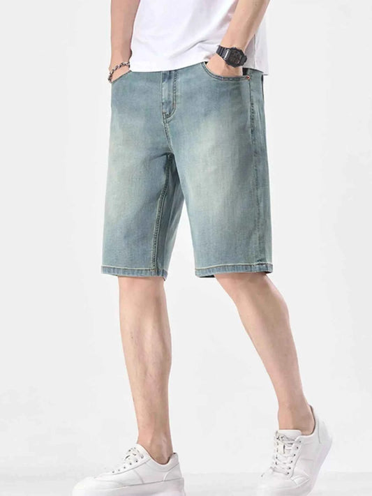 Men's Wash Casual Denim Shorts