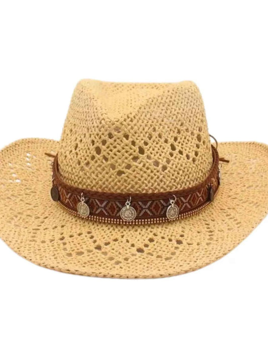 Boho Woven Cowboy Hat