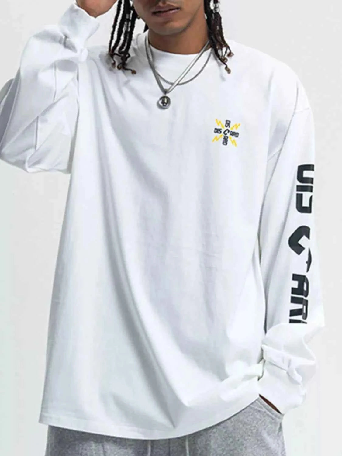 Men's Round Neck Long Sleeve T-Shirt