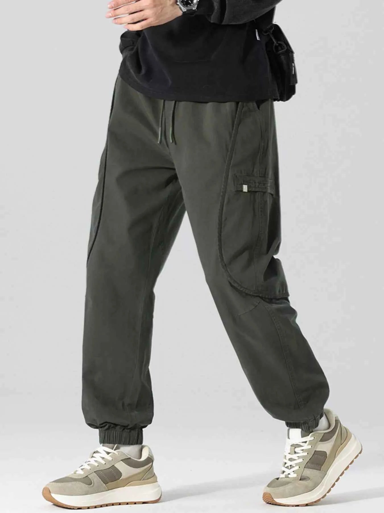 Men's Full Size Drawstring Loose Fit Joggers Plus Size