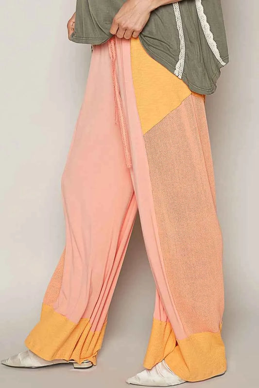 POL Drawstring Wide Leg Pants