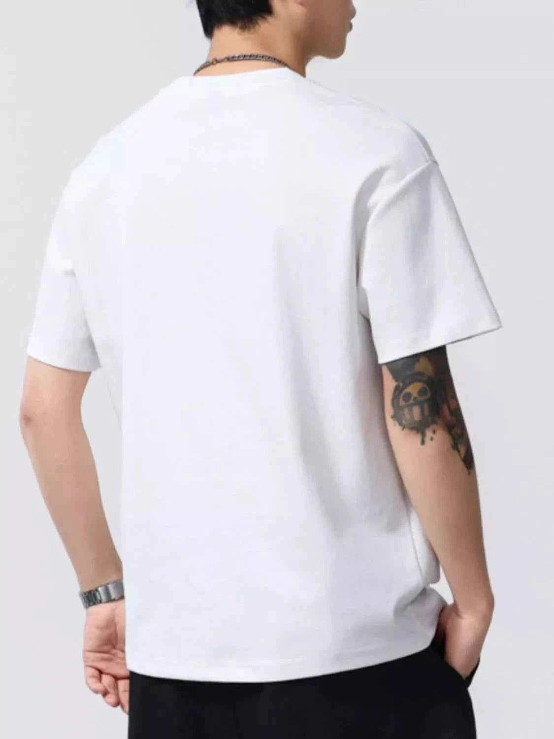 Men's Plus Size Round Neck Short Sleeve T-Shirt