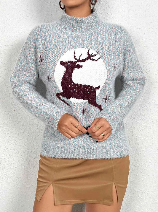 Christmas Reindeer Long Sleeve Sweater