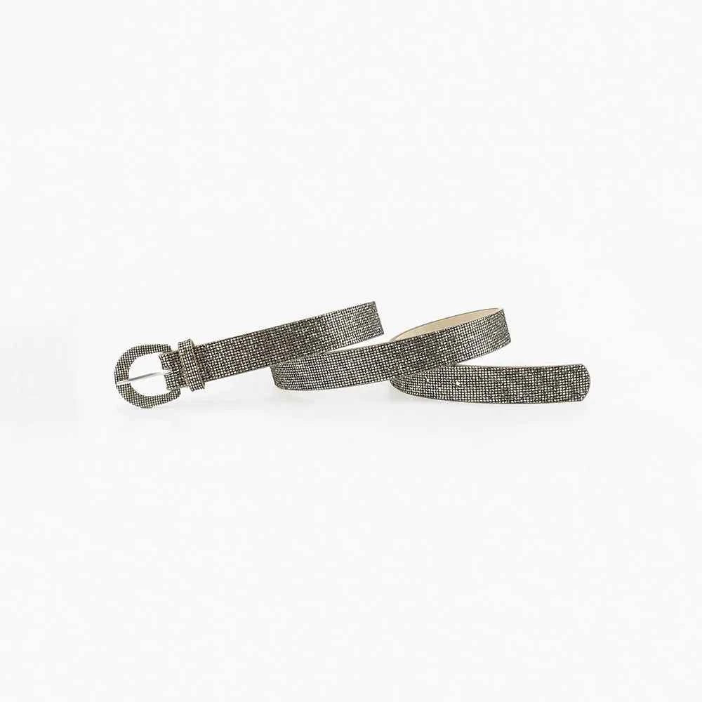 Sequin PU Leather Belt