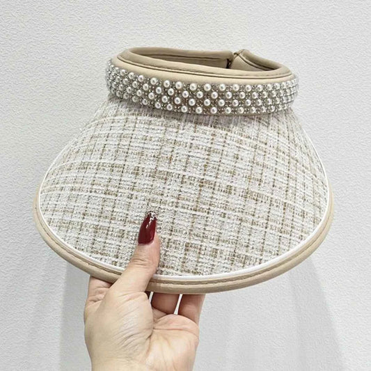 Pearl Detail Sunscreen Hat