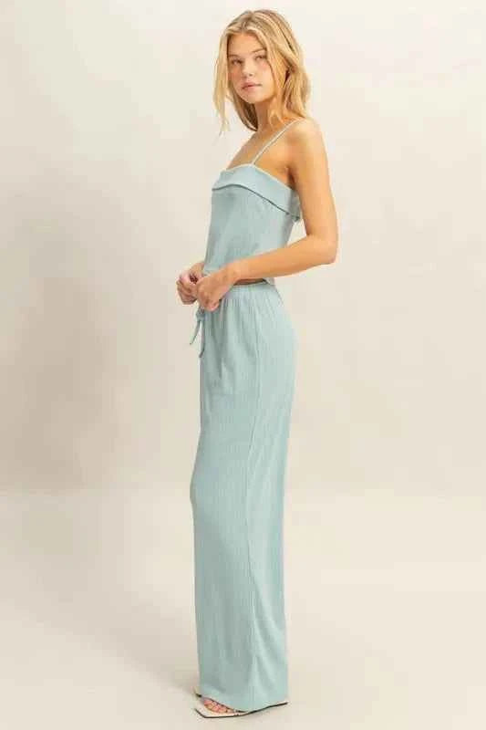 HYFVE Rib Knit Cami Top and Pants Set