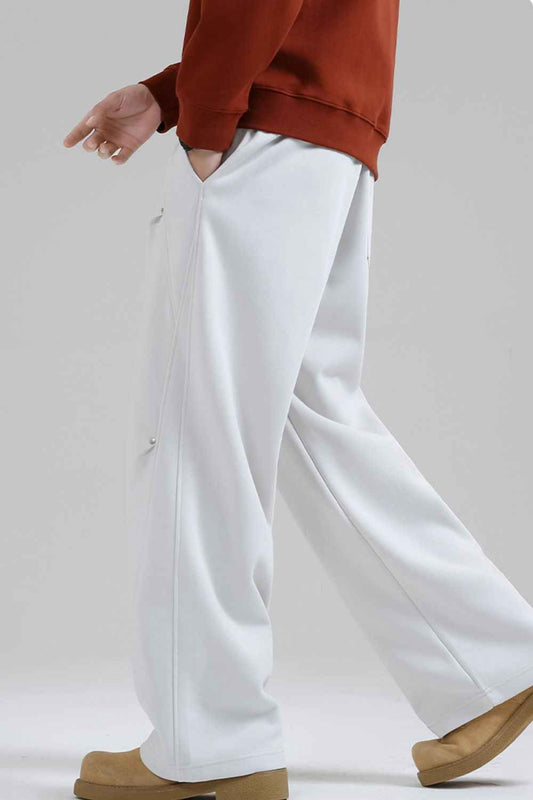 Men's Plus Size Loose-Fit Drawstring Casual Pants