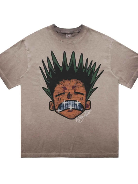 Men's Graphic Round Neck Oversized T-Shirt